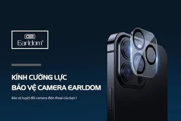 Kính Cường Lực Earldom Bảo Vệ Camera iPhone 11-13 - Chống Va Đập, Chống Xước, 9H Ultra Clear Glass