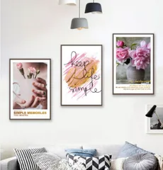 Bộ 3 Tranh Treo Tường Phong Cách Bắc Âu Hiện Đại - Trang Trí Nội Thất Sang Trọng và Đẳng Cấp, Kích Thước 20x30cm, 30x45cm, 40x60cm