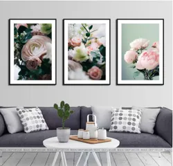 Bộ 3 Tranh Treo Tường Phong Cách Bắc Âu Hiện Đại - Trang Trí Nội Thất Sang Trọng và Đẳng Cấp, Kích Thước 20x30cm, 30x45cm, 40x60cm