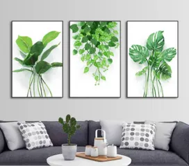 Bộ 3 Tranh Treo Tường Phong Cách Bắc Âu Hiện Đại - Trang Trí Nội Thất Sang Trọng và Đẳng Cấp, Kích Thước 20x30cm, 30x45cm, 40x60cm