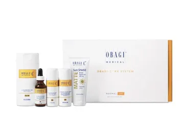 Bộ Dưỡng Trắng Giảm Thâm Nám Obagi-C Rx System cho Da Khô - Chăm Sóc Da Hoàn Hảo với Lotion, Serum, Kem Dưỡng và Kem Chống Nắng