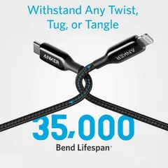 Cáp Sạc Nhanh Anker Type C Powerline+ III A8843 Lightning 1.8m - Sạc 18W Hiệu Quả cho iPhone, Thiết Kế Bền Bỉ, Dây Dài Tiện Lợi