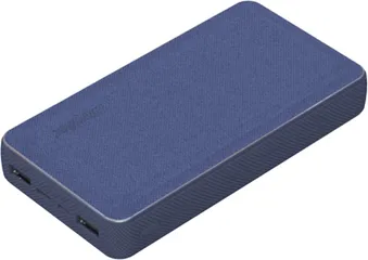 Pin sạc dự phòng Energizer 20000mAh UE20043BE - Sạc nhanh Li-Polymer, 2 Cổng USB, Thiết kế nhỏ gọn, Màu xanh, Xám, Đen