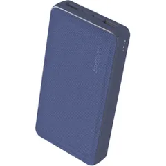 Pin sạc dự phòng Energizer 20000mAh UE20043BE - Sạc nhanh Li-Polymer, 2 Cổng USB, Thiết kế nhỏ gọn, Màu xanh, Xám, Đen