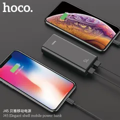 Pin Sạc Dự Phòng Hoco J45 10000mAh - 2 Cổng Sạc USB, Màn Hình LCD Hiển Thị % Pin, Thiết Kế Nhỏ Gọn, Tương Thích Tất Cả Điện Thoại