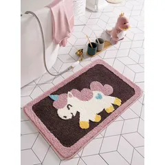 Thảm Lau Chân Lông Cừu 3D Thời Trang - Chống Trơn Trượt, Dày 40x60cm, Hình Thú Xinh Xắn - Thảm Chùi Chân Chất Lượng Cao
