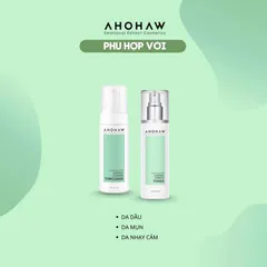 Toner Ahohaw Control Clinical 140ml - Hỗ trợ kiểm soát dầu, cấp ẩm và làm se khít lỗ chân lông cho da nhờn, chăm sóc da tự nhiên.