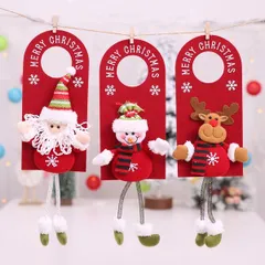 Tấm Treo Trang Trí Giáng Sinh Họa Tiết Cao Cấp Vải Mềm - Đồ Trang Trí Cửa Cây Noel, Mang Lại Không Gian Ấm Áp
