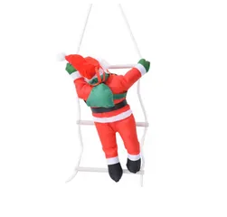 Ông Già Noel Leo Thang Trang Trí Giáng Sinh - Phụ Kiện Trang Trí Cây Thông, Nhà Cửa Đầy Sắc Màu Thú Vị 30cm