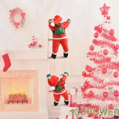 Ông Già Noel Leo Thang Trang Trí Giáng Sinh - Phụ Kiện Trang Trí Cây Thông, Nhà Cửa Đầy Sắc Màu Thú Vị 30cm