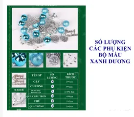 Bộ Phụ Kiện Trang Trí Noel Nhiều Màu Sắc - Trang Trí Cây Thông Giáng Sinh Đa Dạng, Sống Động Cho Ngôi Nhà Bạn