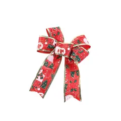 Set 3 Nơ Trang Trí Noel - Hình Hình Phù Hợp Dự Tiệc, Giáng Sinh, Lễ Hội, Vải Cao Cấp, Phụ Kiện Decor Nhà Cửa
