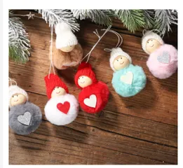 Set 3 Búp Bê Bông Treo Trang Trí Họa Tiết Trái Tim Đáng Yêu - Decor Nhà Cửa Mềm Mại, Nhiều Màu sắc
