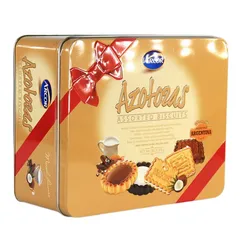 Bánh Quy Kem Arcor Azotozas 251g - Hộp Thiếc Ngon Miệng, Thích Hợp Làm Quà Tặng, Kẹo Ngọt Thưởng Thức Với Trà