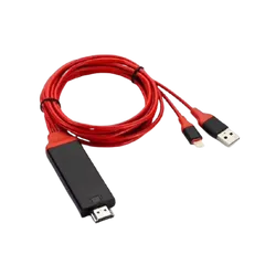 Cáp HDMI Earldom ET-W5 2m - Kết Nối iPhone, iPad Với TV Full HD 1080P, Chuyển Tín Hiệu Lightning Sang HDMI