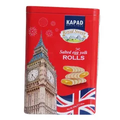 Bánh quế cuộn trứng muối kim sa KAPAD hộp 200g - Đặc sản ngon, sang trọng, quà tặng hoàn hảo cho gia đình và bạn bè
