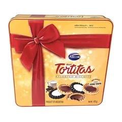 Bánh Quy Kem Arcor Tortitas Hộp Thiếc 415g - Hương Vị Đặc Sắc, Quà Tặng Lễ Tết Sang Trọng cho Người Thân và Bạn Bè