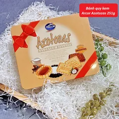 Bánh Quy Kem Arcor Azotozas 251g - Hộp Thiếc Ngon Miệng, Thích Hợp Làm Quà Tặng, Kẹo Ngọt Thưởng Thức Với Trà