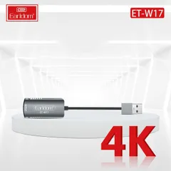 Bộ Chuyển Đổi HDMI Chân USB Earldom W17 - Hỗ Trợ Độ Phân Giải 4K 60Hz, Kết Nối Nhanh Chóng Với Điện Thoại, Máy Tính, PS4