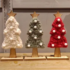 Cây Thông Noel Để Bàn Gỗ Có Đèn Trang Trí - Cây Thông Giáng Sinh Ấm Áp, Kiểu Dáng Hiện Đại Cho Trang Trí Nhà Cửa