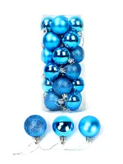 Combo 6 Trái Châu Kim Tuyến Trang Trí 10cm Nhiều Màu Sắc - Trang Trí Noel, Lễ Tết, Không Gian Nhà Cửa