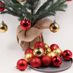 Combo 6 Trái Châu Kim Tuyến Trang Trí 10cm Nhiều Màu Sắc - Trang Trí Noel, Lễ Tết, Không Gian Nhà Cửa