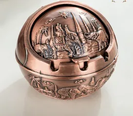 Gạt Tàn Hợp Kim Hoàng Gia Cổ Điển Sang Trọng - Dụng Cụ Trang Trí Phòng Khách Độc Đáo, Bền Đẹp, Nhiều Màu Sắc