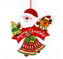 Hình treo trang trí Giáng sinh vui nhộn - Ông già Noel và người tuyết độc đáo, thiết kế nhiều màu sắc cho không gian ấm áp