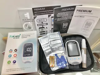 Máy Đo Kiểm Tra Sức Khỏe FaCare FC-M168 Bluetooth 5 trong 1 - Đo Đường Huyết, Cholesterol, Lactate, Ketone - Thiết Bị Y Tế Thông Minh Tại Nhà