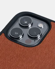 Ốp Lưng Da Leonardo Cao Cấp Cho iPhone 12, Thiết Kế Sang Trọng Màu Nâu Viền Đen, Bảo Vệ Toàn Diện Smartphone