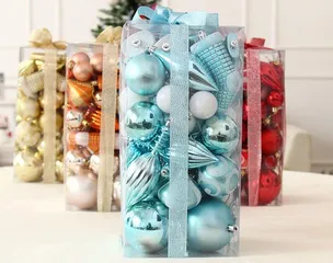 Bộ Quả Cầu Trang Trí Cây Thông Noel Giáng Sinh - Màu Sắc Đẹp, Thiết Kế Hiện Đại, Văn Hóa Giáng Sinh Nổi Bật