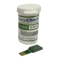 Que thử Acid Uric Benecheck 3in1 - Bộ 25 que đo chỉ số Acid Uric cho người Gút - Thiết bị chăm sóc sức khỏe chính hãng