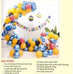 Set Bóng Trang Trí Sinh Nhật Cho Bé Khung Tròn Màu Pastel - Không Gian Tiệc Tùng Ấm Áp và Đặc Biệt