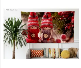Tranh Vải In 3D Treo Tường Trang Trí Nghệ Thuật Chủ Đề Noel - Hình Ảnh Sắc Nét, Chất Liệu Cao Cấp, Phù Hợp Mọi Không Gian