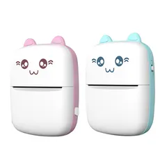 Máy in nhiệt cầm tay Bluetooth mini kèm 3 cuộn giấy in - Thiết bị in ảnh, nhãn dán, nhanh chóng và tiện lợi cho học sinh, sinh viên