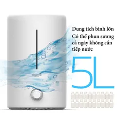 Máy Tạo Ẩm Siêu Âm 5L Xiaomi Youpin Deerma DEM-F628 có Đèn Chiếu UV - Thiết Bị Tạo Ẩm Thông Minh, Tiết Kiệm Năng Lượng