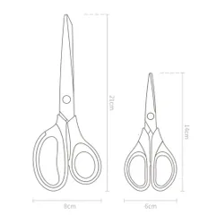 Bộ 2 kéo titanium Xiaomi Youpin Huohou HU0030 - Kéo sắc bén đa năng cho nhà bếp, bền và dễ sử dụng, phụ kiện thiết yếu cho mọi gia đình