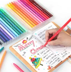 Bộ 5 bút màu Monami Plus Pen 3000 - Bút viết thanh đậm nhiều màu, dụng cụ học tập sáng tạo cho trẻ em