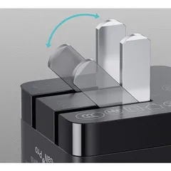 Bộ củ và cáp sạc nhanh Baseus GaN2 Pro QC 65W - Sạc đồng thời 3 thiết bị, công nghệ sạc Quick Charger, tương thích nhiều loại điện thoại