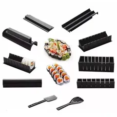 Bộ Dụng Cụ Làm Sushi 10 Món Cao Cấp - Thiết Kế Tiện Lợi Dễ Dùng Tại Nhà, Khuôn Hình Đẹp Mắt