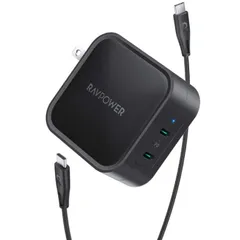Củ Sạc Nhanh RAVPower RP-CPCN001 90W 2 Cổng Type-C - Sạc Nhanh Trên iPhone iPad, MacBook Pro, Công Nghệ GaN Tiên Tiến