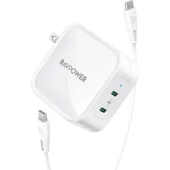 Củ Sạc Nhanh RAVPower RP-CPCN001 90W 2 Cổng Type-C - Sạc Nhanh Trên iPhone iPad, MacBook Pro, Công Nghệ GaN Tiên Tiến