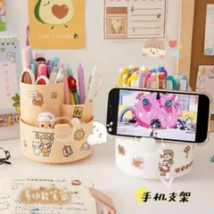 Kệ Nhựa Mini 3 Ngăn Đựng Đồ - Trang Trí Bàn Văn Phòng Kèm 25 Sticker Độc Đáo, Tiện Dụng 12x12cm