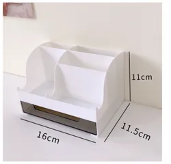 Khay Đựng Mỹ Phẩm Để Bàn Nhựa Chắc Chắn Có Ngăn Kéo, Nhiều Tầng Tiện Lợi Cho Bàn Trang Điểm Gọn Gàng Hơn