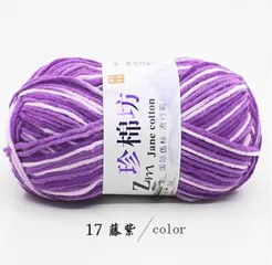 Len Jane Cotton Loang Màu 2.5mm Cao Cấp - Sợi Len Mềm Dễ Đan, Thích Hợp Cho Khăn, Áo, Mũ - Đồ Dùng Trang Trí Nhà Cửa