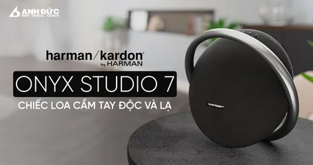 Loa Bluetooth Harman Kardon Onyx Studio 7 - Thiết Kế Độc Đáo, Âm Thanh Sống Động, Kết Nối Ổn Định, Chống Nước IPX7, Di Động Cao Cấp