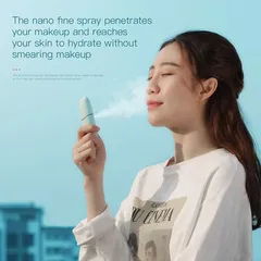 Máy Phun Sương Cầm Tay BASEUS - Xịt ẩm Nano Mịn, Portable, Dưỡng Da, Tiện Lợi, Sạc USB, Thích Hợp Du Lịch, Làm Đẹp Da Mặt
