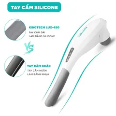 Máy Massage Cầm Tay Đa Năng Kingtech Lux 450 - Thiết Kế Hiện Đại, 6 Đầu Massage Tùy Chỉnh, Công Nghệ Massage Thông Minh