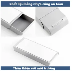 Ngăn Kéo Mini Dán Dưới Bàn Học - Tiện Lợi Để Đồ Đạc Gọn Gàng, 22.3x3.5cm, Chất Liệu Nhựa Bền Bỉ, Thiết Kế Thông Minh