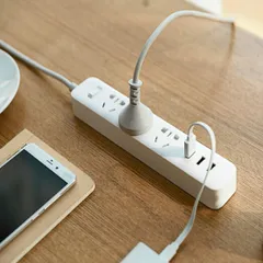 Ổ cắm điện Xiaomi Power Strip 3 ổ cắm 3 cổng USB - Thiết bị sạc nhanh cho gia đình và văn phòng, màu trắng đen